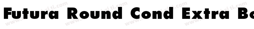 Futura Round Cond Extra Bold字体转换